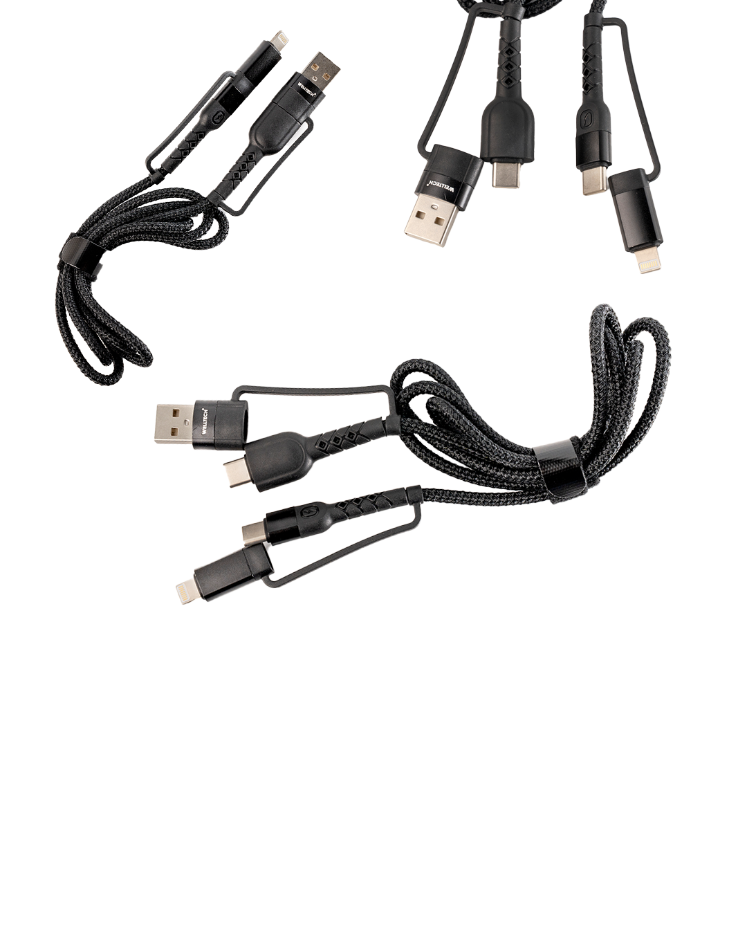 Super Fast Charging 4-IN-1 USB Data CableDC W410